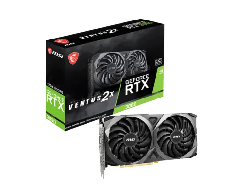 כרטיס מסך VGA GeForce RTX 3060 VENTUS 2X 12G OC DDR6 MSI