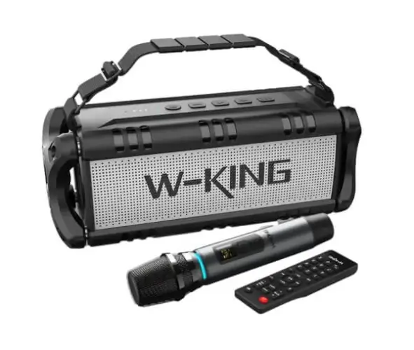 רמקול בלוטות’ + מיקרופון D8 Mic W-KING