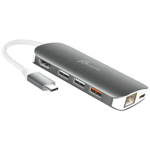 תחנת עגינה למחשב נייד USB-C Multi Adapter J5CREATE