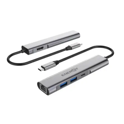 מתאם USB C Hub 5 in 1 Energy