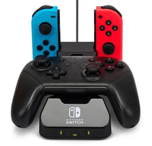 עמדת הטענה לשלט ג'וי קון + פרו ל - Nintendo Switch PowerA