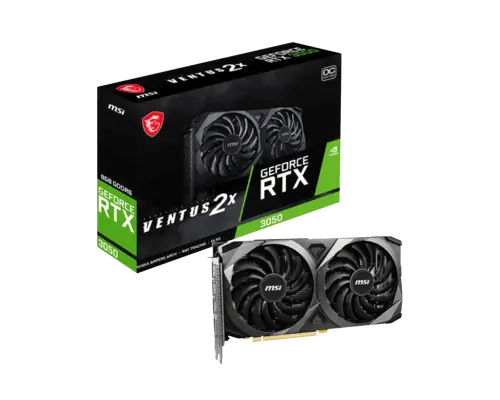 כרטיס מסך VGA GeForce RTX 3050 VENTUS 2X 8G OC DDR6 MSI