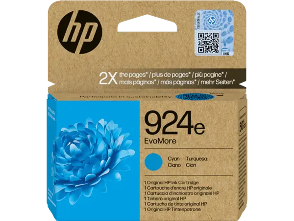 ראש דיו 924e ציאן HP