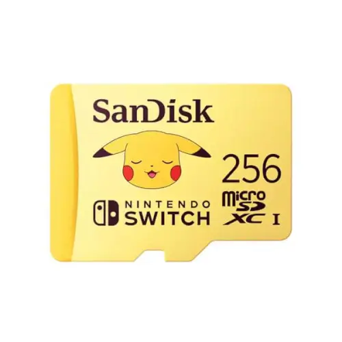 כרטיס זכרון Ultra Micro SD 256GB Nintendo- Pokémon Pikachu Sandisk