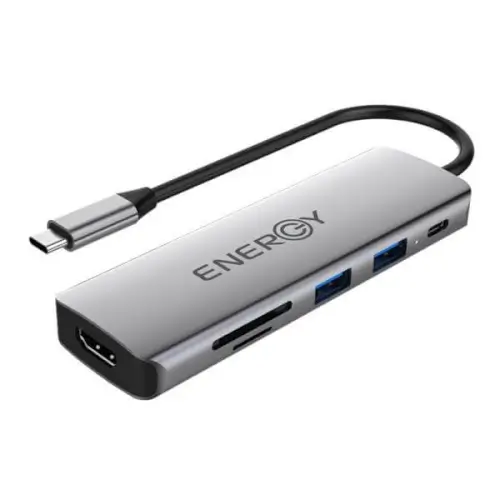 מתאם USB C Hub 6 in 1 Energy