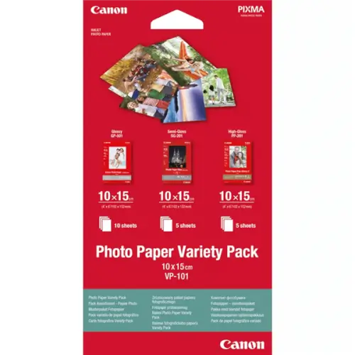 נייר פוטו Canon VP-101 Photo Paper Variety Pack 4x6 Canon 