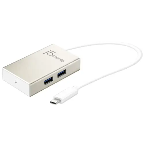 מתאם למחשב USB-C 4-Port Hub J5CREATE