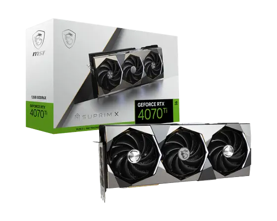 כרטיס מסך GeForce RTX 4070 Ti SUPRIM X 12G MSI