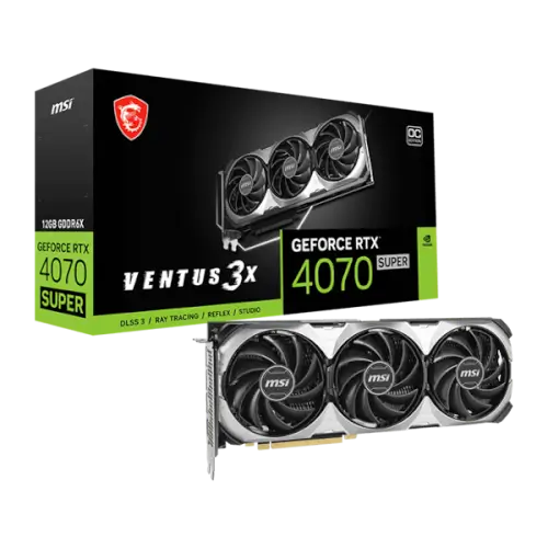 כרטיס מסך GeForce RTX 4070 Super 12GB Ventus 3x OC MSI