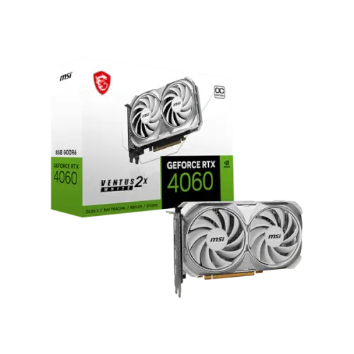 כרטיס מסך GeForce RTX 4060 VENTUS 2X WHITE 8G OC VTS MSI