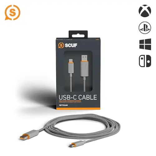 כבל טעינה ונתונים SCUF Charging Cable USB-C 2M SCUF