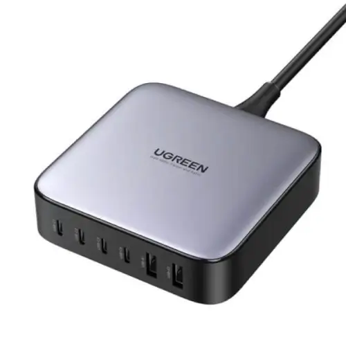 מטען שולחני טעינה מהירה 200W עם 4 חיבורי USB-C ו- 2 חיבורי USB-A UGREEN