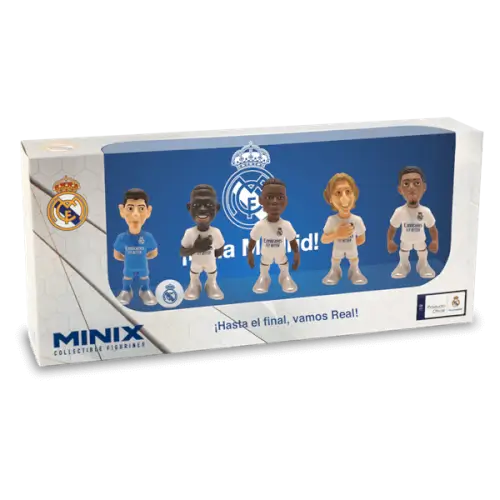 מארז 5 פסלוני אספנות 7cm Real Madrid MINIX - מיניקס