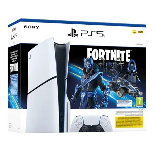 קונסולה לבנה PLAYSTATION 5 SLIM 1TB BLU-RAY - Fortnite Colbat Playstation - PS5