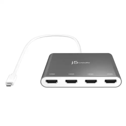 מתאם תצוגה USB-C to 4 Port HDMO Multi-Monitor J5CREATE