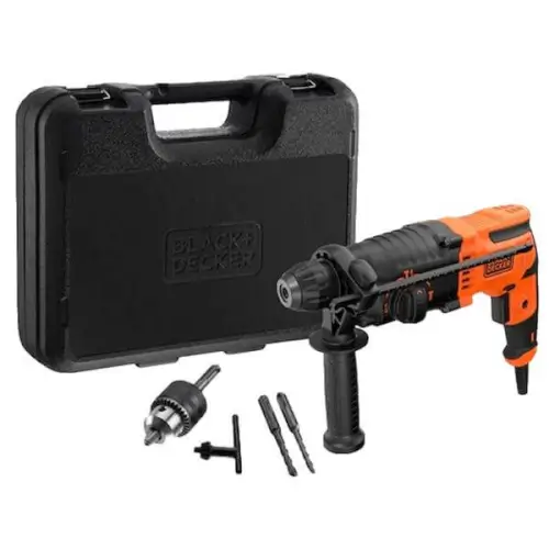 מקדחה + פטישון 650W BEHS01K-QS BLACK AND DECKER