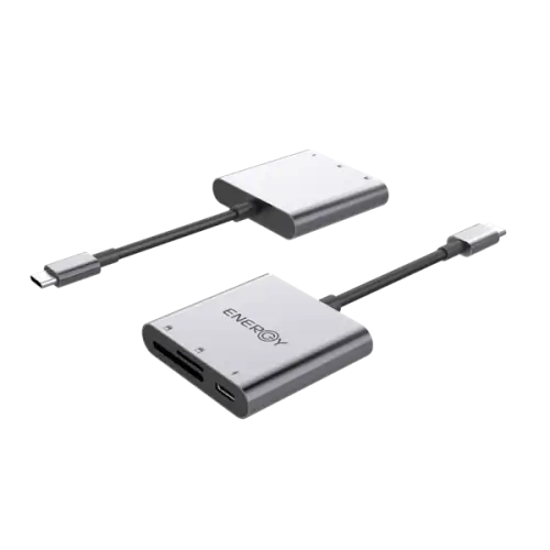 מתאם USB C Hub 3 in 1 card reader Energy