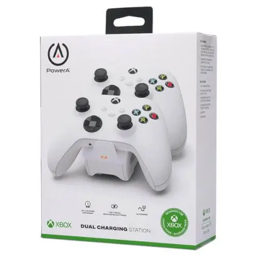 מטען לשלטים Dual Charging Station white For Xbox Series / One PowerA